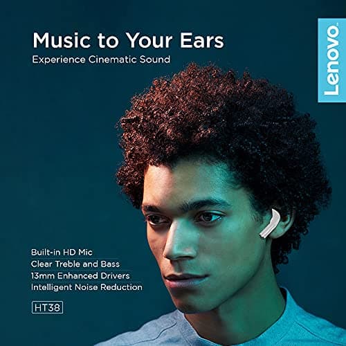 Lenovo LivePods HT38 TWS Wireless Bluetooth Earbuds, Mini Headset, Touch Control 9D Stereo, with Microphone, 30h Battery Life - Image 3