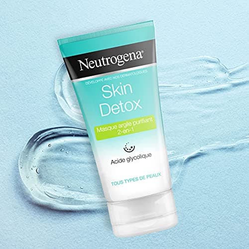 Neutrogena – Masque Argile Skin Detox Purifiant 2 en 1 (tube de 150 ml) – Masque anti-toxines et traces de pollution – Masque visage pour un teint éclatant - Image 8