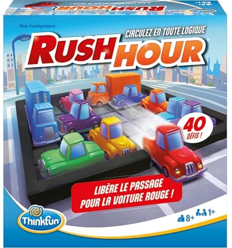 ThinkFun - Rush Hour - Logic Game - Puzzle - Bottling - 40 Challenges 4 Levels - 1 Player or More - Ages 8 and Above - Ravensburger - 76600 - Mixed - French Version - Image 3
