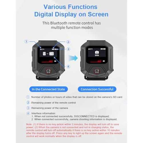LICHIFIT Bluetooth Remote Control for GOPRO Hero 13/12/11/10/9 Series Sports Camera Wireless Remote Control Accessories Smart Bluetooth 5.0 - Image 5