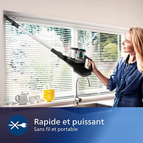 Philips SpeedPro Cordless Broom Vacuum Cleaner with 180° Suction Brush - Up to 30 Min Battery Life (FC6723/01) - Image 6