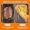 180pcs Air Fryer Baking Paper for Ninja Foodi Flex 10.4 L AF500EU, Air Fryer Baking Paper for Ninja 10.4 L, Suitable for 10.4 L and 10 L Air Fryers, Heat Resistant - Image 8