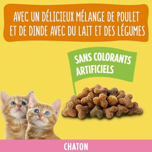 FRISKIES Junior Chicken, Turkey, Milk and Vegetables - 1.5 kg - Kitten Kibble (Pack of 2) - Image 4