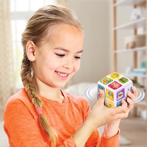 VTech - Dinosaur Adventure Cube, 2x2 Interactive and Talking Magic Cube, Puzzle and Speed Game, Dinosaur Educational Toy, Gift for Children from 4 to 8 Years Old - Image 8