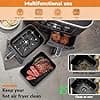 Air Fryer Silicone Mould for Ninja Foodi MAX Dual Zone Air Fryer AF400EU, AF300EU 7.6-9.5L, Air Fryer Accessories with Rack Racks, Cake Mould, Bread Pan - Image 5