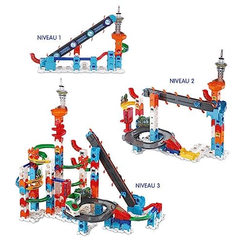 VTech - Marble Rush, Electronic Ball Circuit Super Sky Tower Set XL300E, Building Set, 143 Pieces, 10 Balls, Gift for Children from 4 Years Old - Image 3