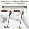 Extension Tube Compatible with Dyson V12 Detect Slim / V10 Digital Slim Vacuum Cleaner, Replacement Part Rigid Rod with Quick Release Accessory Extension 74 cm – Grey - Image 3