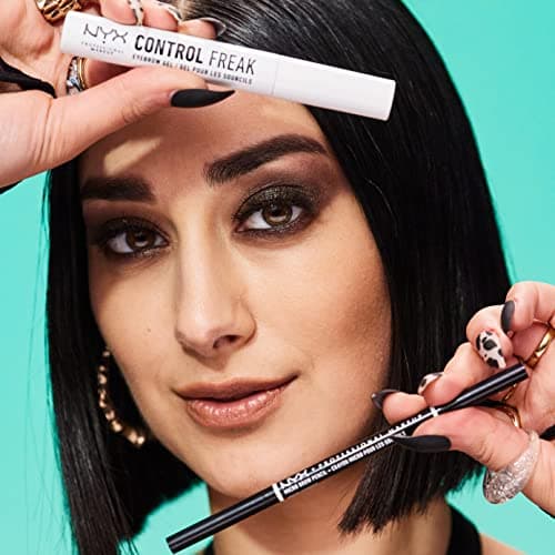 NYX Professional Makeup Control Freak Eyebrow Gel, Mascara with Clear Fixing Gel, Tame & Defined, Non-Sticky & Residue-Free, 10ml - Image 5