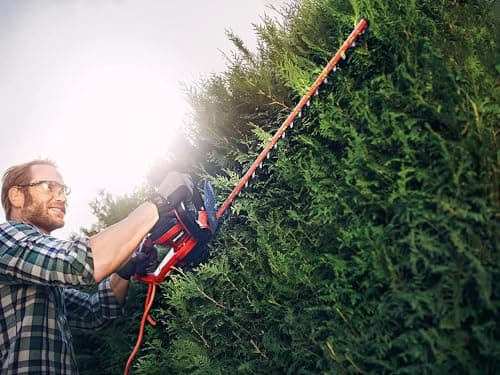 Einhell Electric Hedge Trimmer GC-EH 6055/1, Black/Red, 600 W - Cut 55 cm - Image 3