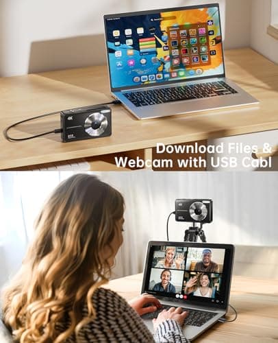 Digital Camera, 4K 48MP Cameras with 32GB Card, 18X Zoom, Portable Compact Digital Camera for Kids, Teens, Boys and Girls - Image 7