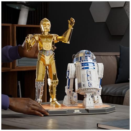 4D Build -4D Build, C-3PO and R2-D2 Star Wars Collectable, Construction Toys, 3D Puzzle for Adults and Teens, 416 Pieces, Ages 12+ (Spin Master 6074268) - Image 6
