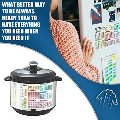 Instant Pot Cheat Sheet Magnet Set Accessories Quick Reference Guide - Healthy & Practical Cooking Recipe Book - Image 7
