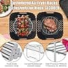 Silicone Air Fryer Mould for Ninja Double Stack XL 7.6L-17 Pieces Air Fryer Accessories for Ninja SL300EU, Accessories- Mould Bread, Grid Racks etc - Image 5