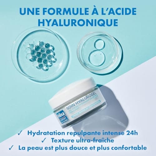 Mixa Expert Peau Sensible - Hyalurogel - Gel-Crème Hydratant Intensif 24H - 50 ml - Image 3