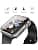 2 Piece PC Case Compatible with Apple Watch SE3/SE2/SE/Series 6/Series 5/Series 4 44 mm, Ultra Thin Tempered Glass Screen Protector Transparent - Image 3