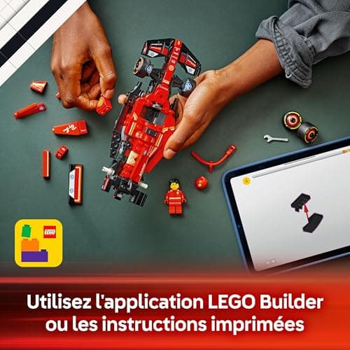 LEGO Speed Champions Voiture F1 Ferrari SF-24 - Jeu de Construction avec véhicule de Course - Inclut minifigurine Collector de Pilote de Formule 1 - Idée Cadeau pour garçon ou Fille 77242 - Image 7