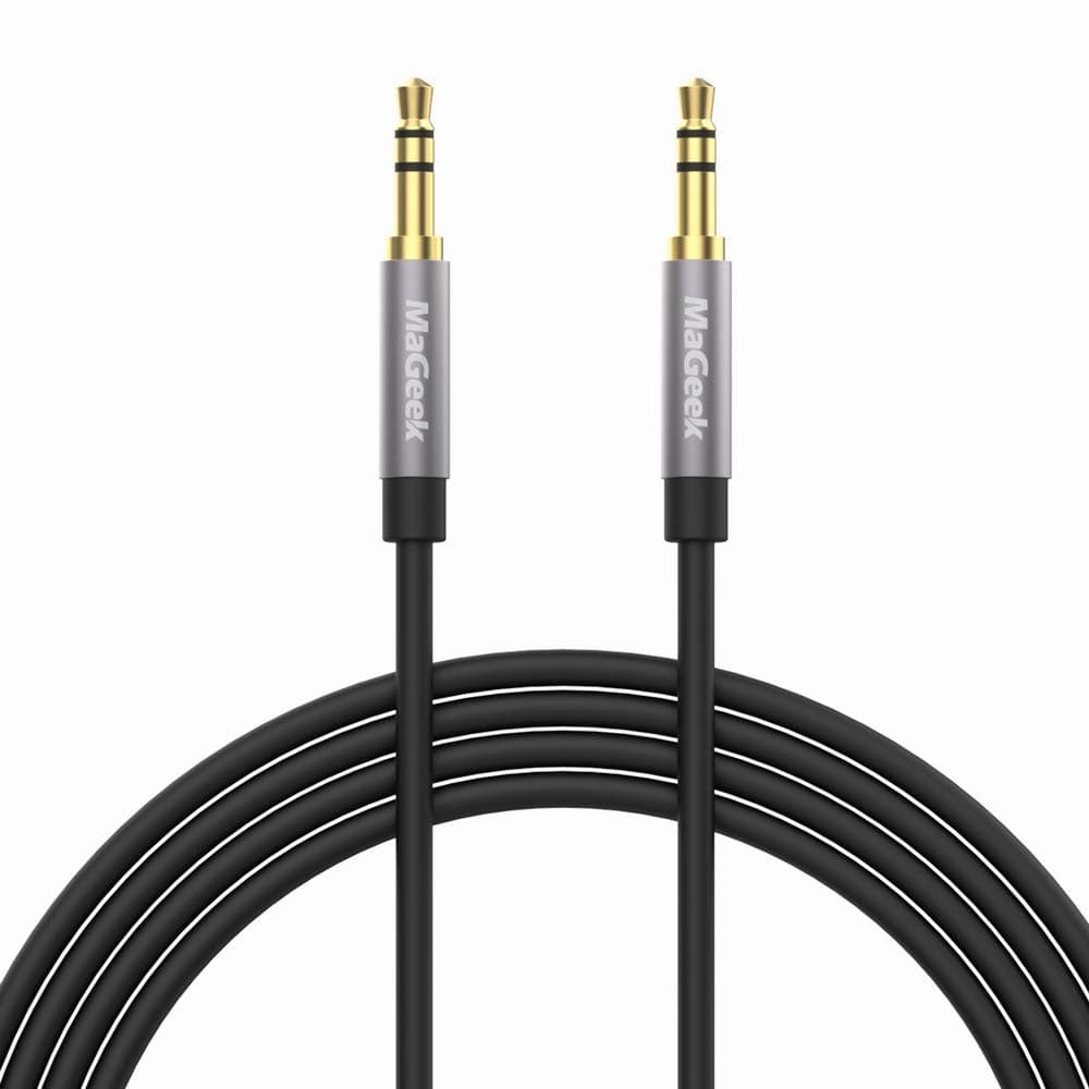 MaGeek 3.5mm Auxiliary Audio Cable (3m) Extra Long Male to Male Stereo Audio Cable for Beats, iPhone, iPod, iPad, Car Radio, Stereo etc. (Black) - Image 1