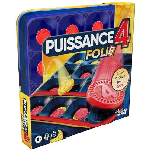 Puissance 4 Folie, Jeu de Plateau - Version Française Rapide pour Enfants et Familles, Jeu de Société Hasbro avec Pions à Faire Rebondir, Jeux de société, Dès 8 Ans - Image 7