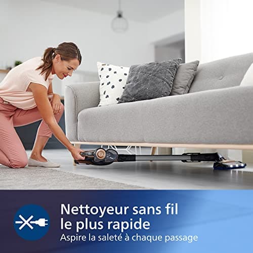 Philips SpeedPro Max Cordless Broom Vacuum Cleaner with 360° Suction Brush - Up to 65 Min Battery Life (FC6826/01) - Image 5
