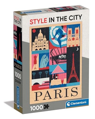 Clementoni Puzzle Paris 1000 Pieces, Style in The City - Puzzle for Adults 14-99 Years, Paris, France, Made in Italy, 39843 - Image 2
