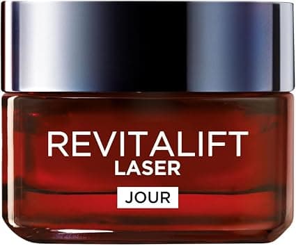 L'Oréal Paris - Anti-Aging Deep Face Care - Triple Action Anti-Aging Day Cream - With Hyaluronic Acid, Pro-Retinol & Vitamin C - All Skin Types - Revitalift Laser X3 - 50 ml