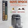 sciuU Wall Mounted Capsule Holder Compatible with Nespresso Original Capsules – Wall Mount Sliding and Decorative Structure – Capacity 20 Capsules – Organizer & Decoration for Home or Office - Image 4