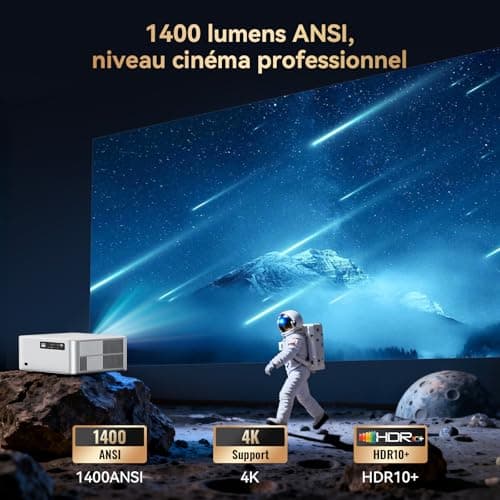 4K Video Projector 【1400 ANSI/Google TV】 Netflix/Disney+ Official, Auto Focus/Keystone Projector WiFi 6 Bluetooth 1080P Native, OSCAL PV800 Pro Video Projector 4K Home Cinema/Outdoor for Phone/PS5 - Image 5