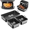 Air Fryer Silicone Mould for Ninja Foodi Flex 10.4L AF500EU Accessory Compatible with Ninja Foodi Max AF500EU (5.2L x 2+10.4L) - Image 2