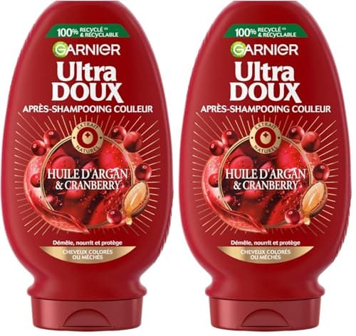 Garnier Ultra Doux Argan Cranberry Colour Conditioner 250ml (Pack of 2) - Image 2