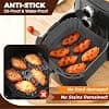 3 Pieces Silicone Mould Air Fryer Accessories, Reusable Hot Air Fryer Silicone Paper Baking Fryer Oil Free Airfryer Basket Suitable For Ninja Foodi Max Cosori Moulinex Tefal - Image 4