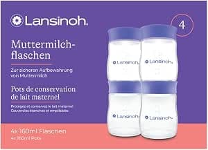 Lansinoh I Breast Milk Storage Jars 4x160Ml