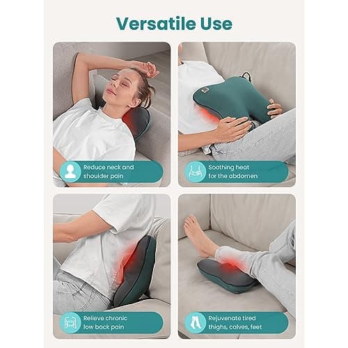 Bob and Brad EZBack Neck Massager, Neck and Shoulder Massage Cushion with Heat, Electric Shiatsu Massager Device, Massage and Relaxation Gifts for Women Men - Image 7