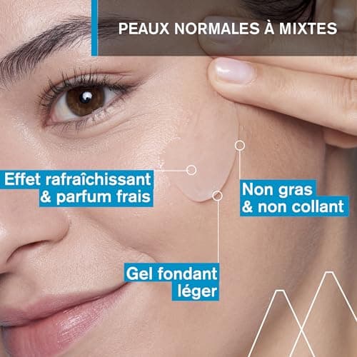 Uriage Eau Thermale Gelée d'Eau pour le Visage - Acide Hyaluronique - Hydratation Intense et Eclat pendant 24H - Gel Frais, Léger - Peau Normale à Mixte - Effet Rafraîchissant - Non Comédogène - 40ml - Image 4