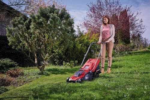 Einhell Electric lawn mower GC-EM 1800/43 (1800 W, Cutting width 43 cm, Up to 800 m², 50 L collector tray, central cutting height adjustment system from 20 to 65 mm) - Image 3