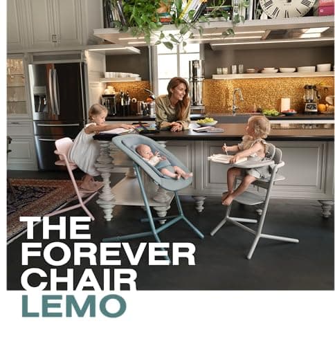 CYBEX Gold LEMO Comfort Cushion for CYBEX LEMO Baby Set and High Chair LEMO, Stunning Black - Image 3