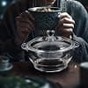 ABOOFAN Cocotte en Verre Borosilicate Double Poignée et Couvercle pour Mijotage, Cuisson de Légumes et Pâtes, Taille L 2,5 L, pour Usage Domestique - Image 4