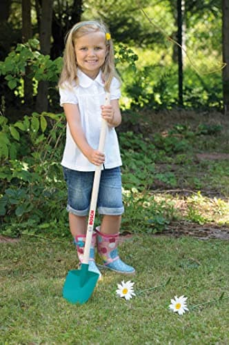 Theo Klein 2794 Bosch Long Handle Tools I Consisting of a Shovel, Leaf Rake, Rake and Broom I Toy for Children from Three Years Old - Image 3