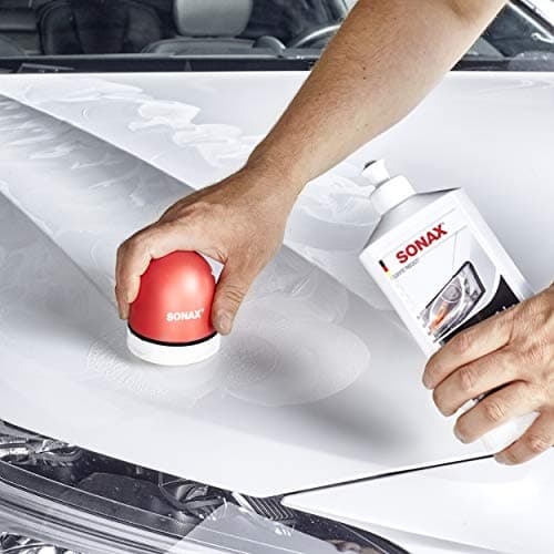 SONAX Polish+wax color blanc (500 ml) avec cire de Carnauba et pigments de couleur blanc pour polir et protéger | Réf: 0960000-810 - Image 6