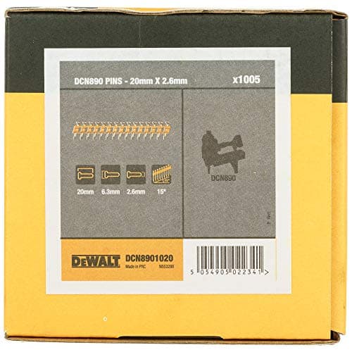 DEWALT DCN8901020 Standard Concrete Nails for Nailer DCN890, 2.6x20mm Silver, DCN8901020 - Image 5