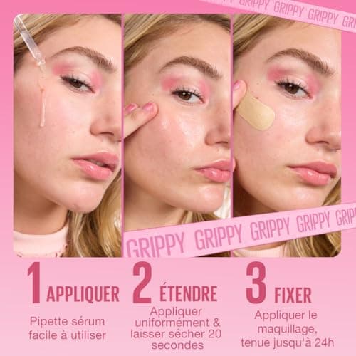 MAYBELLINE NEW YORK - Grippy Serum - Base De Teint Perfectrice - Fixe Le Maquillage Pendant 24H - Texture Ultra-Fondante - Enrichie En Niacinamide & Aloe Vera - Technologie Serum-To-Grip - 30 ml - Image 5