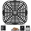 instant vortex plus instant pot gourmia 6 quart air fryer replacement parts accessories grill pan grill plate rack tray crisper plate non-stick air fryer accessories replacement grill pan - Image 3