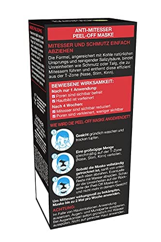 Garnier Peel-Off Blackhead Mask for Radiant Skin with Salicylic Acid and Light Charcoal - Image 3
