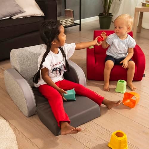 Chicco Twist Armchair for Children Transformable into Lounger and Sofa, Children's Chair with 3 Configurations, Comfortable and Lightweight, Transforms with 1 Gesture - 12 Months and Above - Image 3