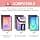 SENGBIRCH Keyboard Case for Samsung Galaxy Tab S10 Lite 10.9 Inches 2025 – AZERTY French Touchpad Detachable Wireless Bluetooth Keyboard Case for Galaxy Tab S10 Lite AI Tablet 10.9 Inches, Pink - Image 3