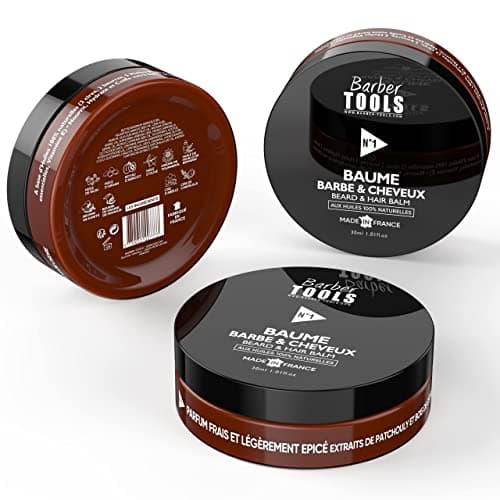 Beard & Hair Balm | N°1 | with 100% natural oils - Made in France - Nourishes, hydrates and structure. Based on 2 waxes, 2 butters, 5 vegetable oils, 2 essential oils, vitamin E (30 ml) - Image 6