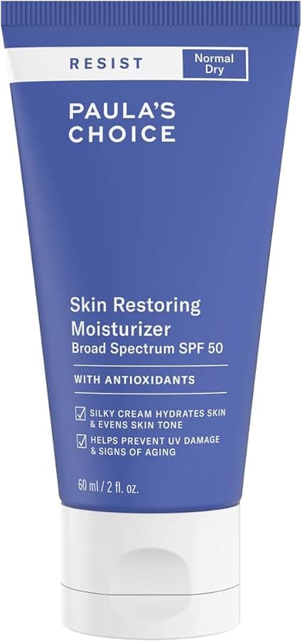 Paula's Choice Resist Anti Aging Repairing Day Cream SPF 50 - Moisturising and Anti-Aging Face Sunscreen - with Shea Butter & Vitamin B3 - Normal to Dry Skin - 60 ml - Image 1