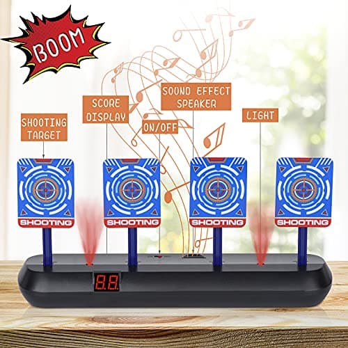 Electric Target with Tactical Vest, 1 Rifle for Children and 20 Darts Set of Nerf Accessories, Birthday Gifts Toys for 6 7 8 9 10 Years Children Boy - Image 3
