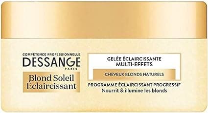 DESSANGE - Lightening Sun Blonde Multi-Effects Lightening Jelly - Formula Enriched with Fleur De Lys - Gradually Nourishes & Brightens - For Natural Blonde Hair - No Rinse - 150ml - Image 1