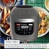 Moulinex Multicook & Fry, multicooker and integrated air fryer, 12 programs, Cooking on 2 levels, Delayed start, Capacity 6L, Grey Hippo, MZ730BF0 - Image 3