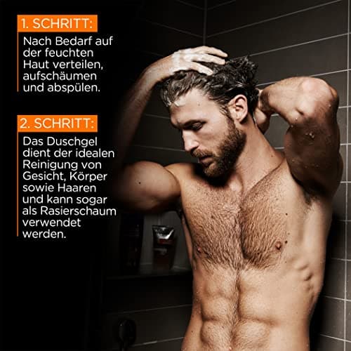 L'Oréal Men Expert XXXL Gel douche et shampooing pour homme, bain douche pour nettoyer le corps, les cheveux et le visage, soin du corps pour homme pour une fraîcheur longue durée à la taurine, Hydra - Image 6